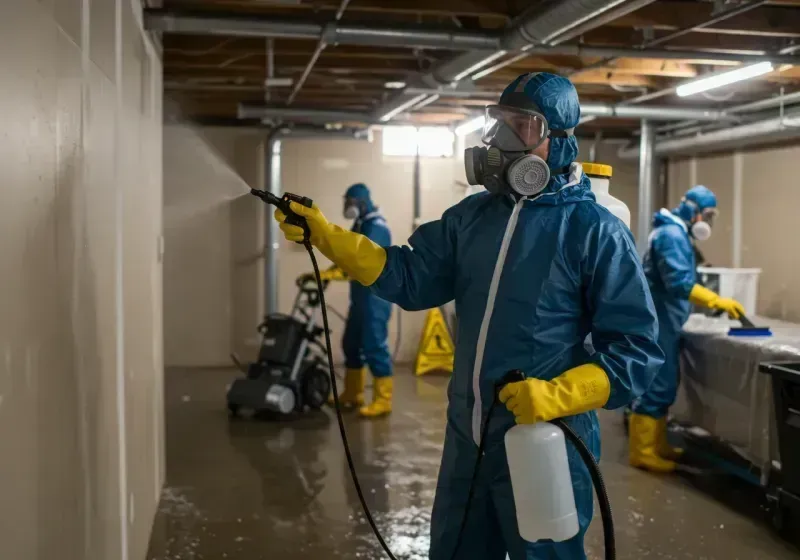 Basement Sanitization and Antimicrobial Treatment process in Pineridge, SC