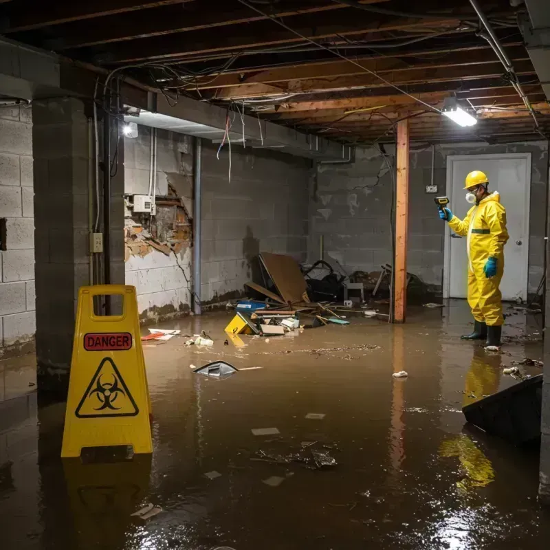 Flooded Basement Electrical Hazard in Pineridge, SC Property